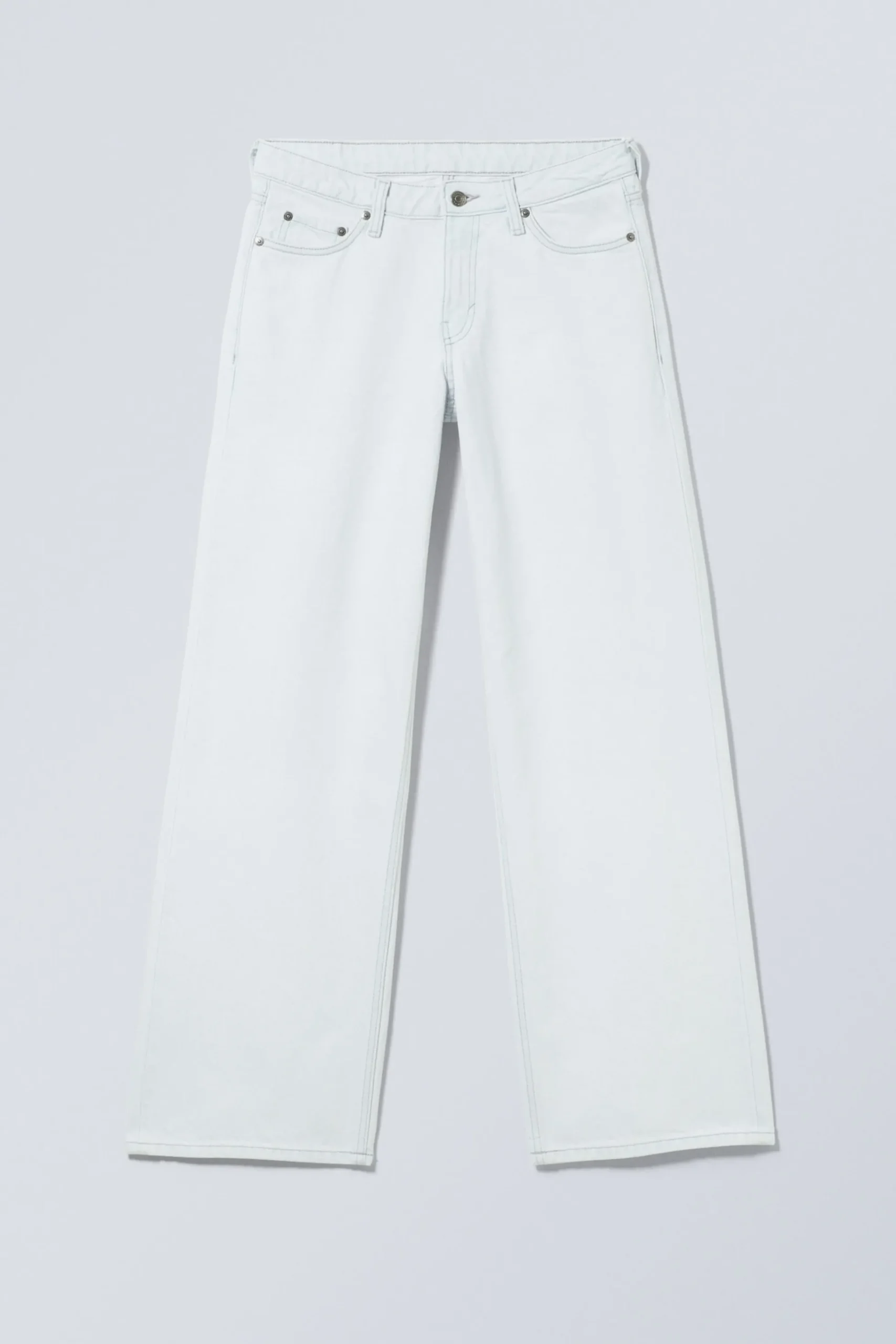 Weekday AMPLE LOW RISE LOOSE WIDE LEG JEANS ice blue light blue Best