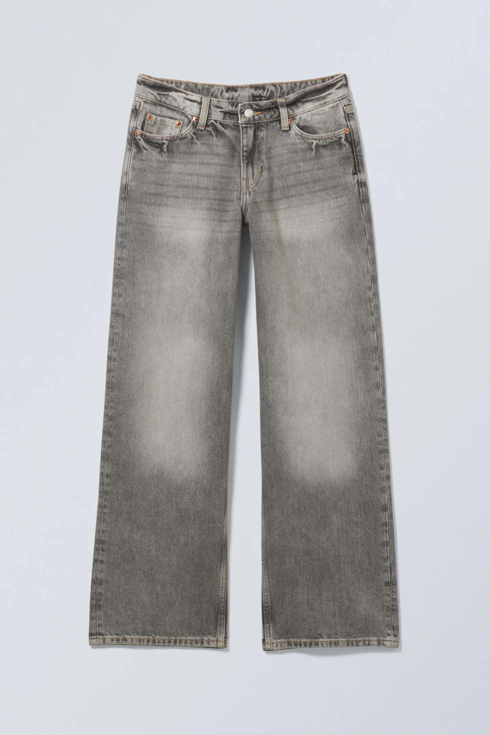 Weekday AMPLE LOW RISE LOOSE WIDE LEG JEANS canyon grey medium grey Discount