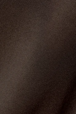 Weekday ANNIE LONG-SLEEVED BOAT-NECK TOP dark brown Hot