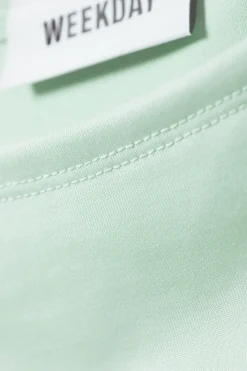 Weekday ANNIE SLEEVELESS BOAT-NECK TOP light turquoise Best