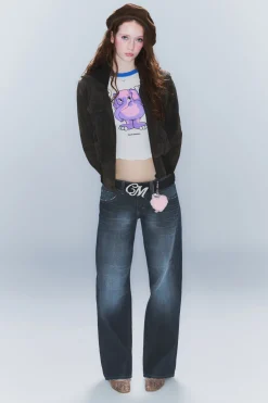 Weekday ANTI LOW WAIST REGULAR STRAIGHT JEANS star blue Discount