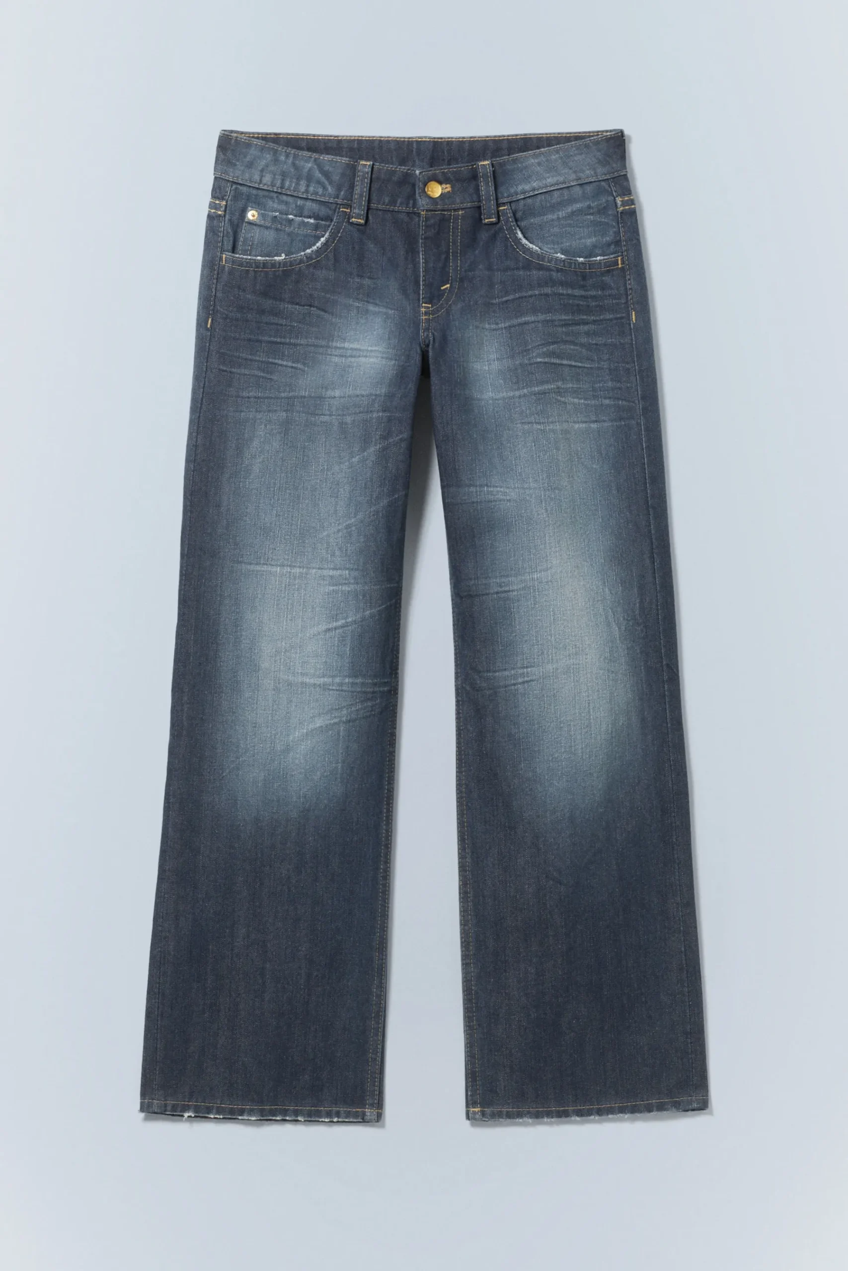 Weekday ANTI LOW WAIST REGULAR STRAIGHT JEANS star blue Discount
