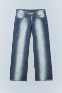Weekday ANTI LOW WAIST REGULAR STRAIGHT JEANS blue spray Store