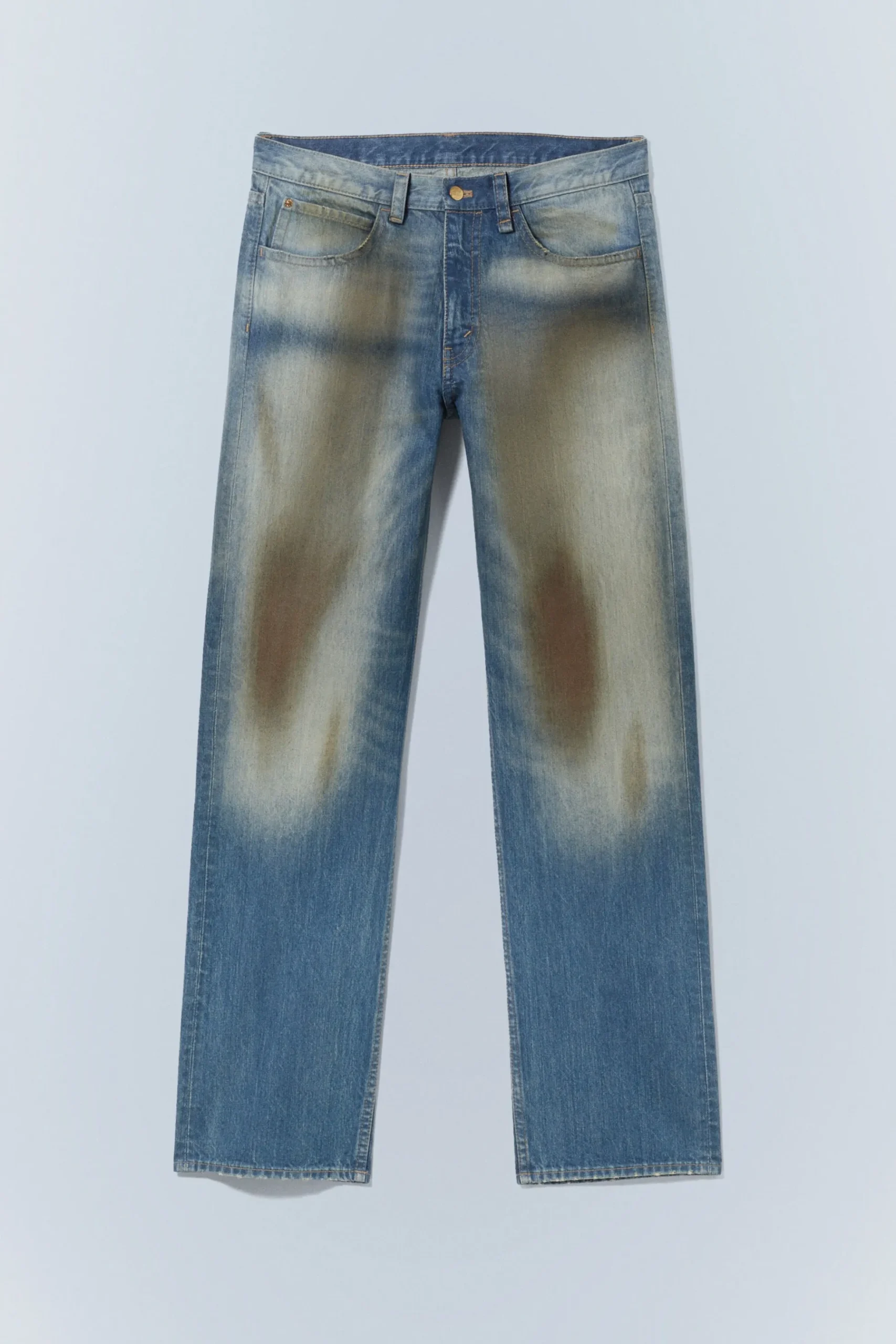 Weekday ANTI UNISEX LOW WAIST REGULAR STRAIGHT JEANS grime blue Hot