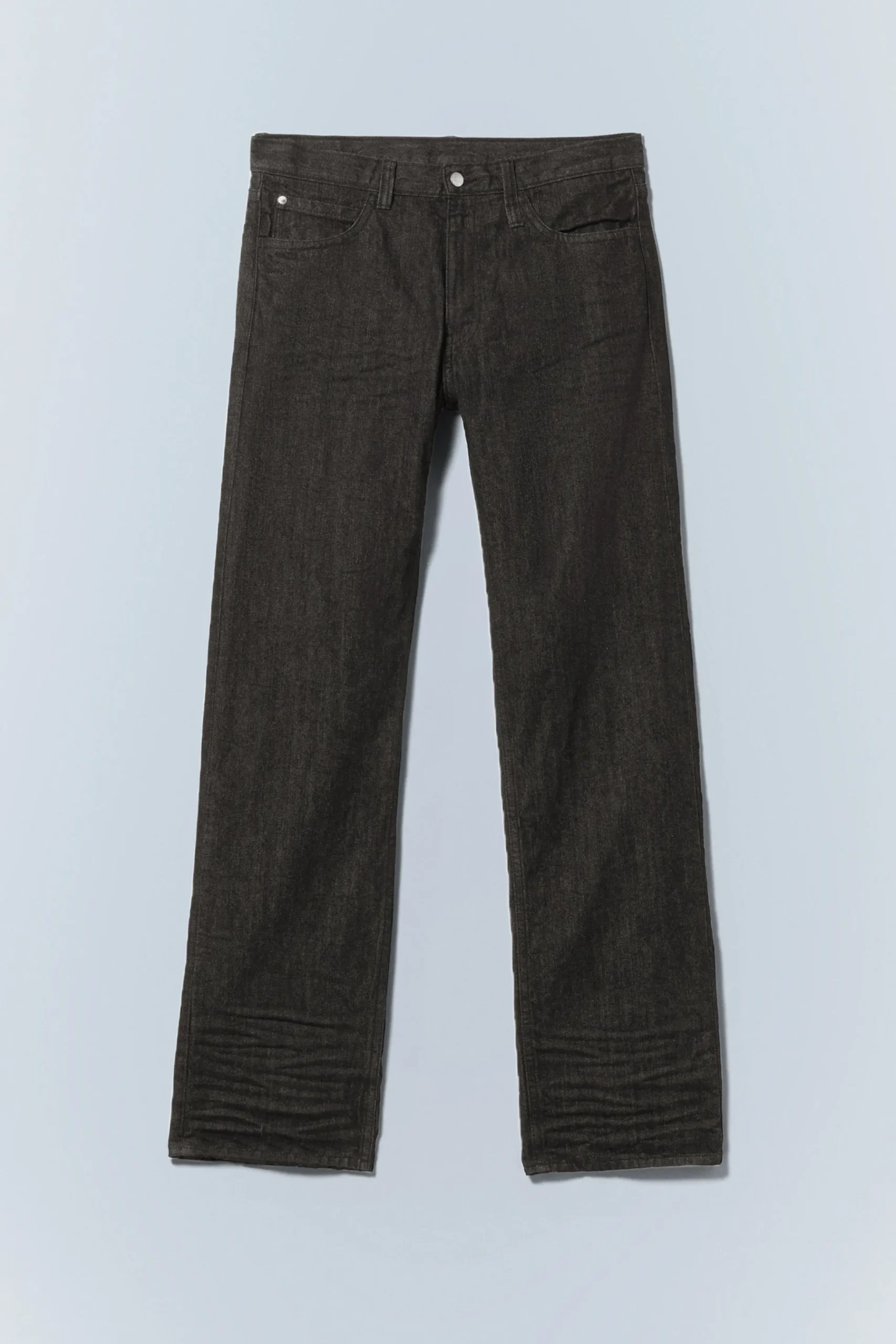 Weekday ANTI UNISEX LOW WAIST REGULAR STRAIGHT JEANS extra black rinse Outlet