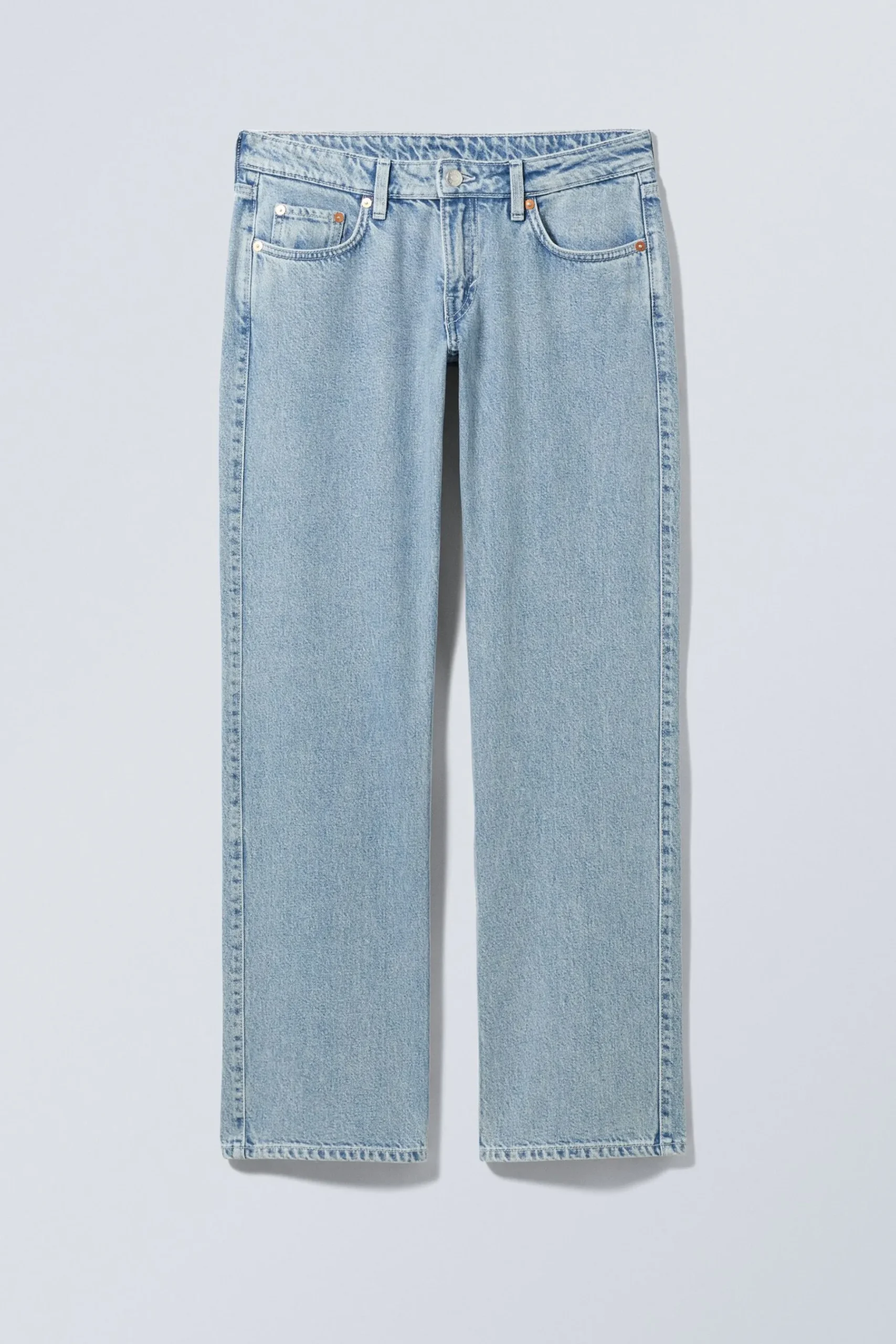 Weekday ARROW LOW RISE REGULAR STRAIGHT LEG JEANS summer blue light blue Hot