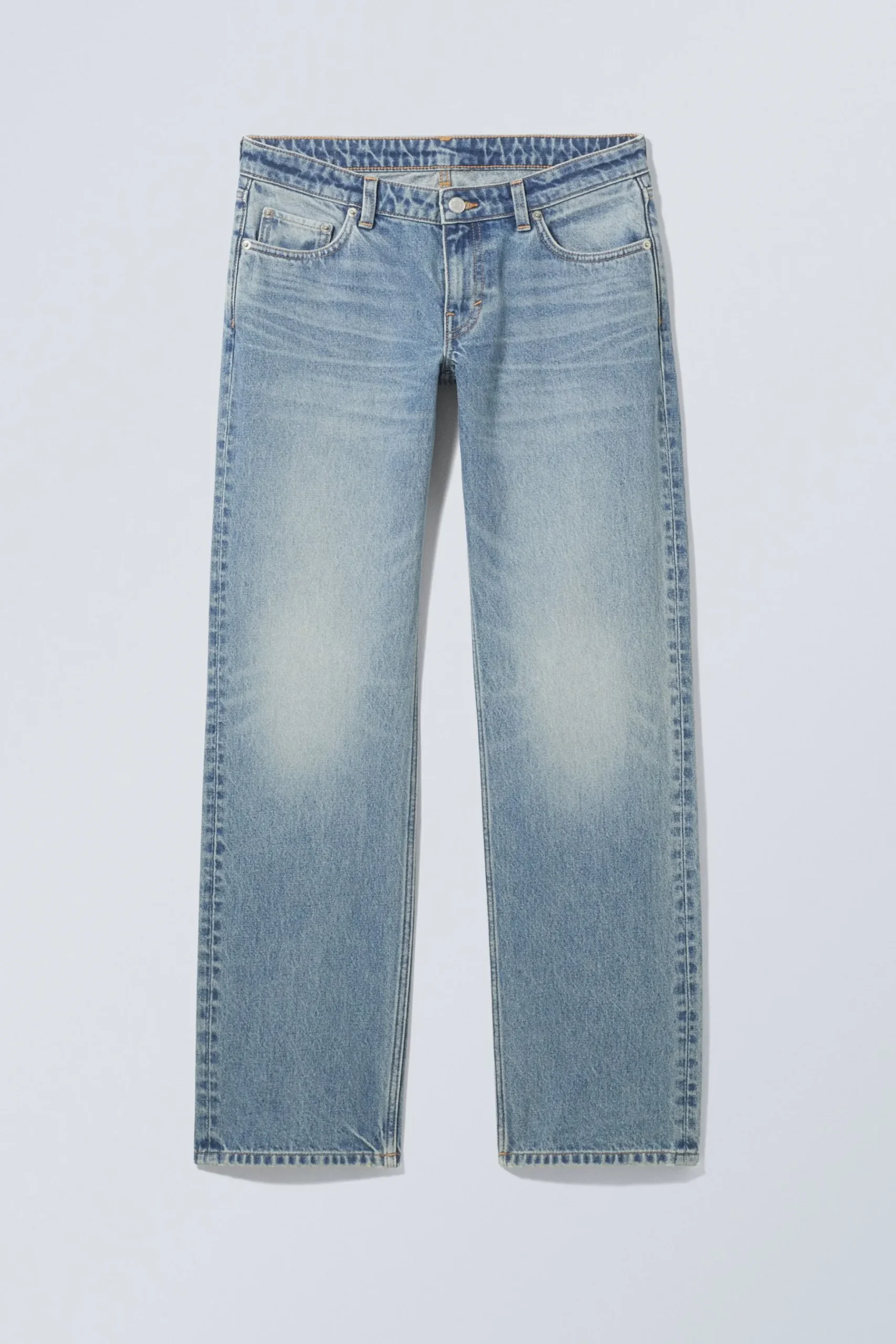 Weekday ARROW LOW RISE REGULAR STRAIGHT LEG JEANS seventeen blue medium blue New