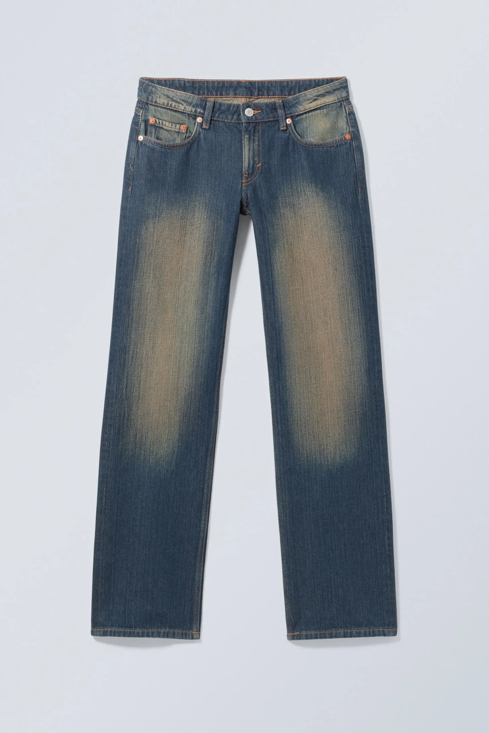 Weekday ARROW LOW RISE REGULAR STRAIGHT LEG JEANS herritage blue medium blue Discount