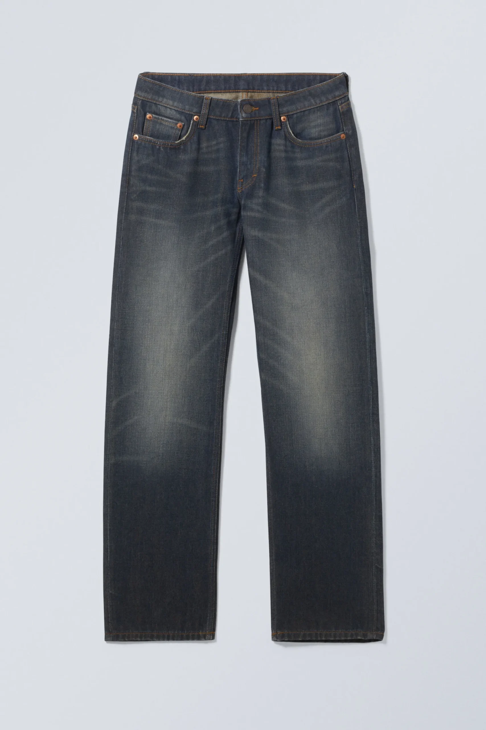 Weekday ARROW LOW RISE REGULAR STRAIGHT LEG JEANS marsh blue dark blue Sale