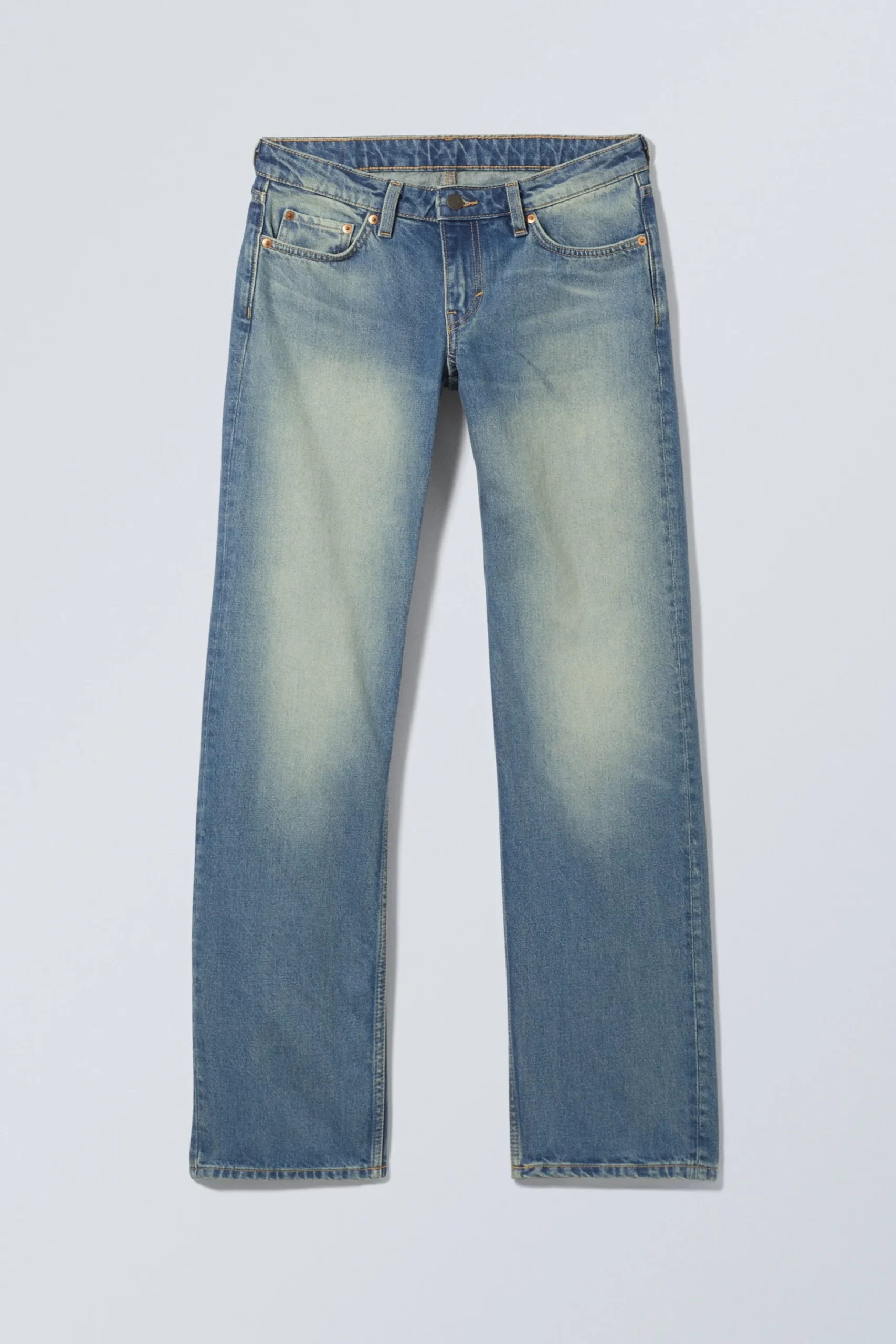 Weekday ARROW LOW RISE REGULAR STRAIGHT LEG JEANS jackpot blue medium blue Clearance
