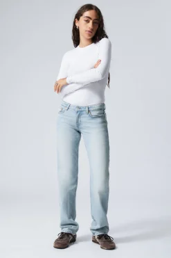 Weekday ARROW LOW RISE REGULAR STRAIGHT LEG JEANS aeon blue light blue Cheap
