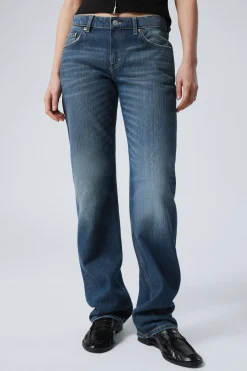Weekday ARROW LOW RISE REGULAR STRAIGHT LEG JEANS mine blue medium blue Flash Sale