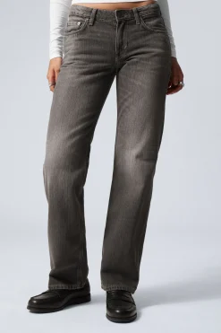 Weekday ARROW LOW RISE REGULAR STRAIGHT LEG JEANS mine grey medium grey Hot