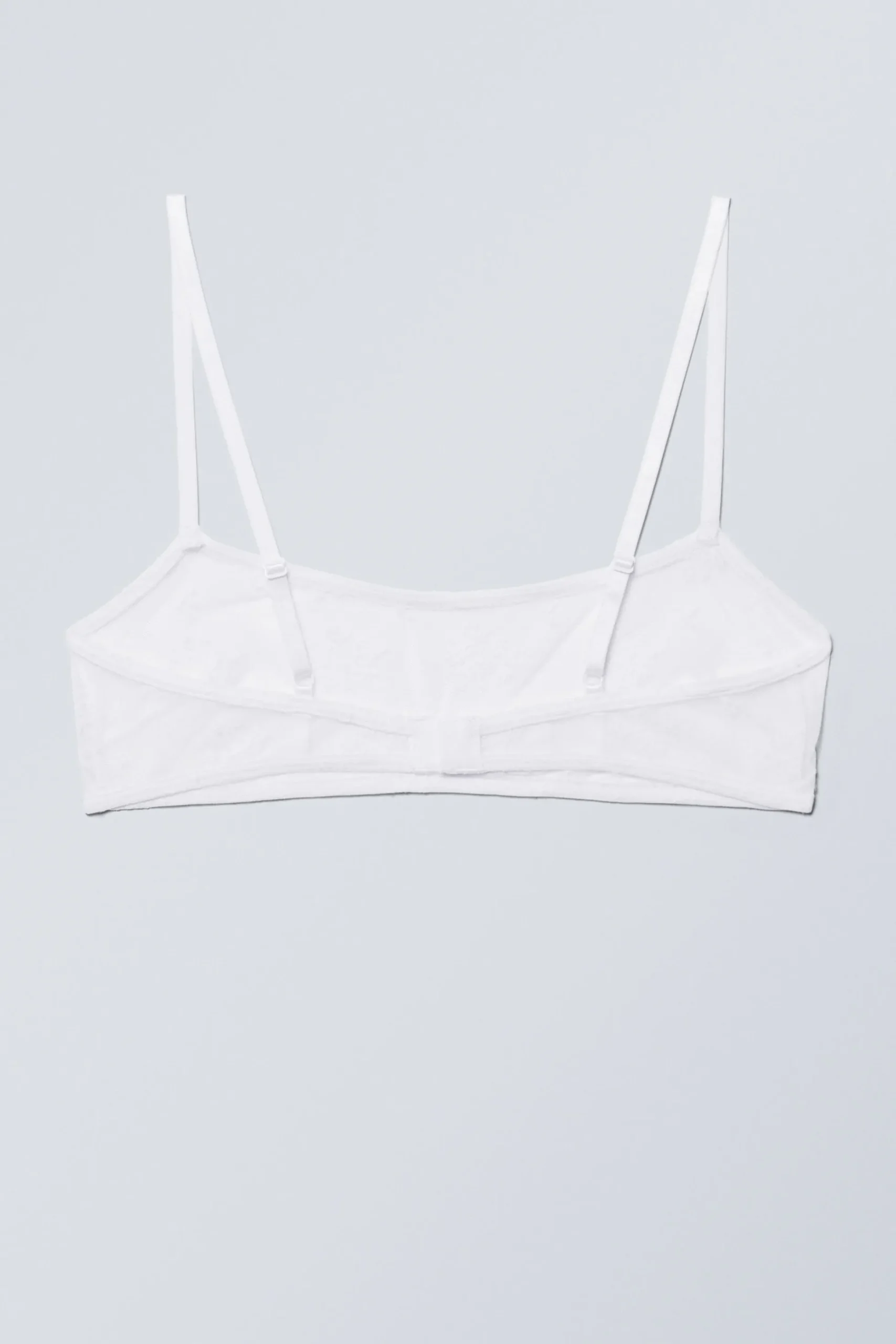 Weekday ASH LACE SEMI SCOOPED BRA white Outlet