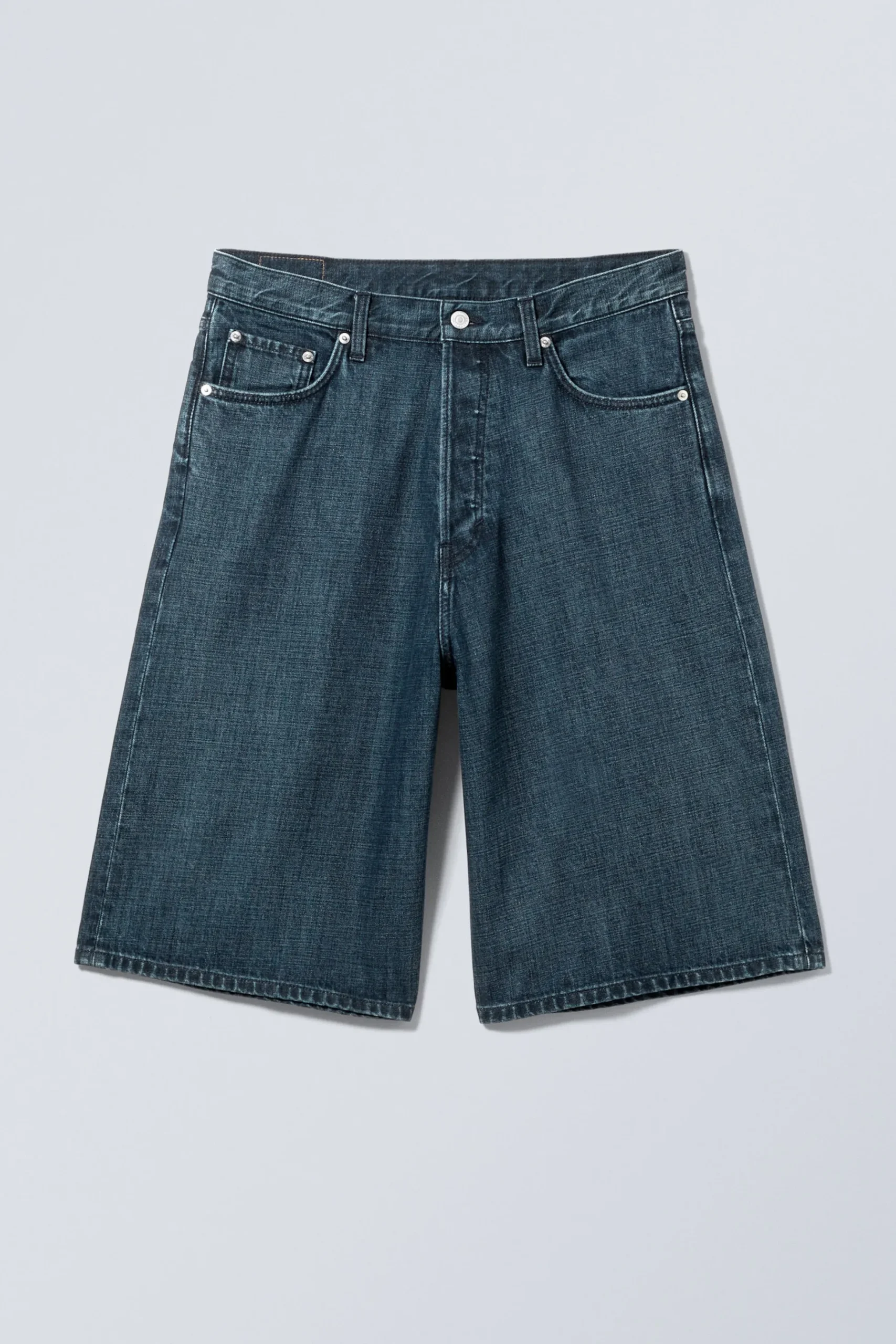 Weekday ASTRO DENIM LOOSE BAGGY SHORTS sapphire blue Best