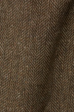 Weekday ASTRO LOOSE BAGGY HERRINGBONE TROUSERS mole dark Discount