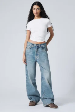 Weekday ASTRO LOOSE BAGGY LEG JEANS seventeen blue medium blue Clearance