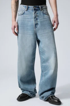 Weekday ASTRO LOOSE BAGGY LEG JEANS seventeen blue medium blue Clearance
