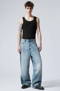 Weekday ASTRO LOOSE BAGGY LEG JEANS seventeen blue medium blue Clearance