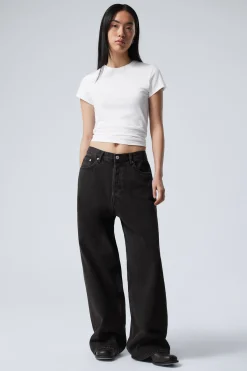 Weekday ASTRO LOOSE BAGGY LEG JEANS tuned black black Online