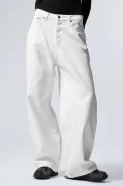 Weekday ASTRO LOOSE BAGGY LEG JEANS white Online