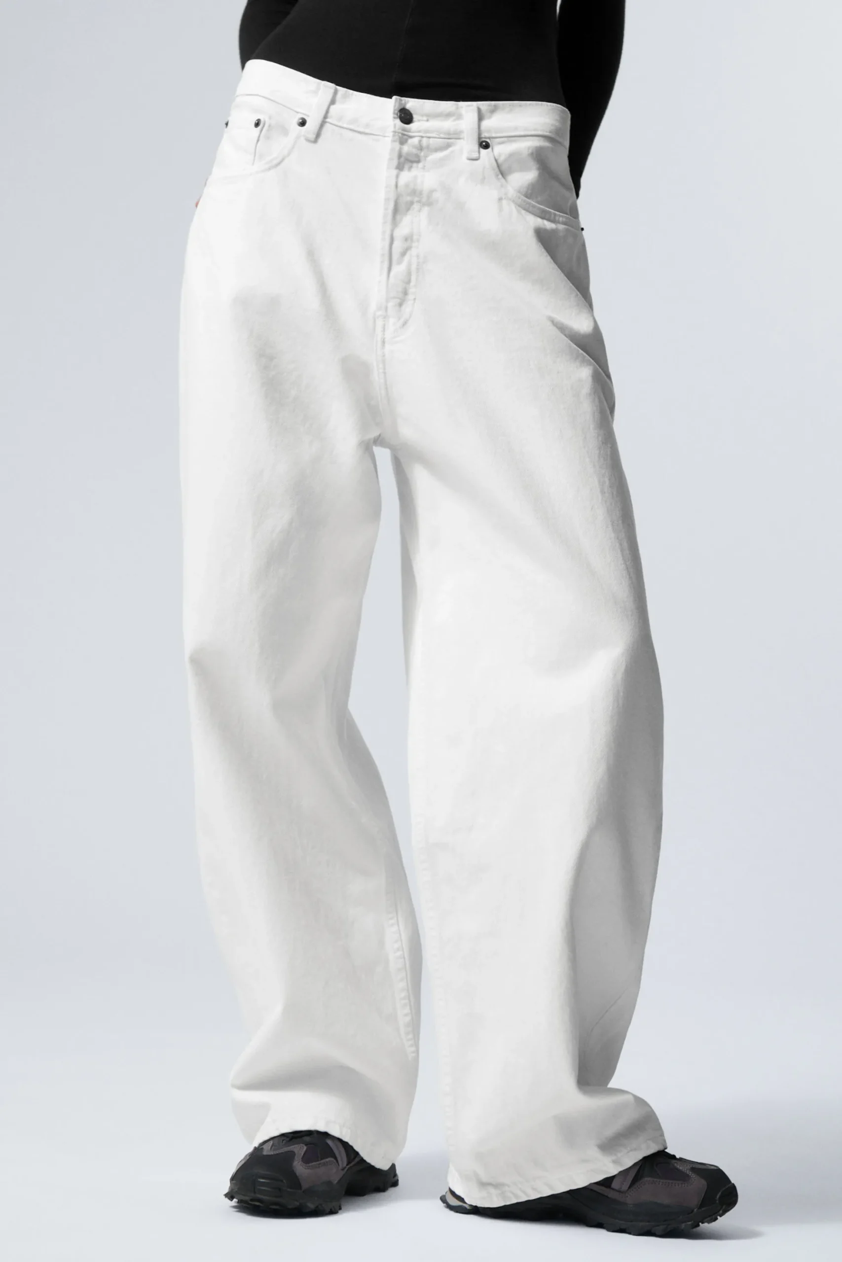 Weekday ASTRO LOOSE BAGGY LEG JEANS white Online