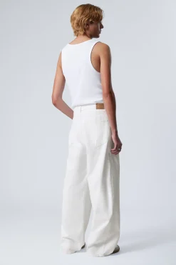 Weekday ASTRO LOOSE BAGGY LEG JEANS white Online