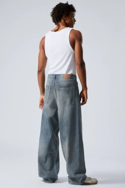 Weekday ASTRO LOOSE BAGGY LEG JEANS trove blue medium blue Discount