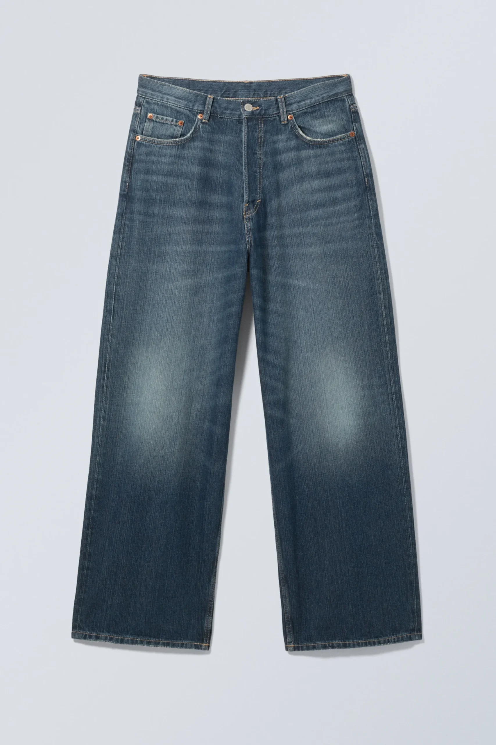 Weekday ASTRO LOOSE BAGGY LEG JEANS mine blue medium blue Cheap