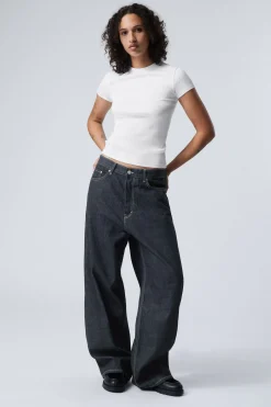 Weekday ASTRO LOOSE BAGGY LEG JEANS blue rinse dark blue Cheap