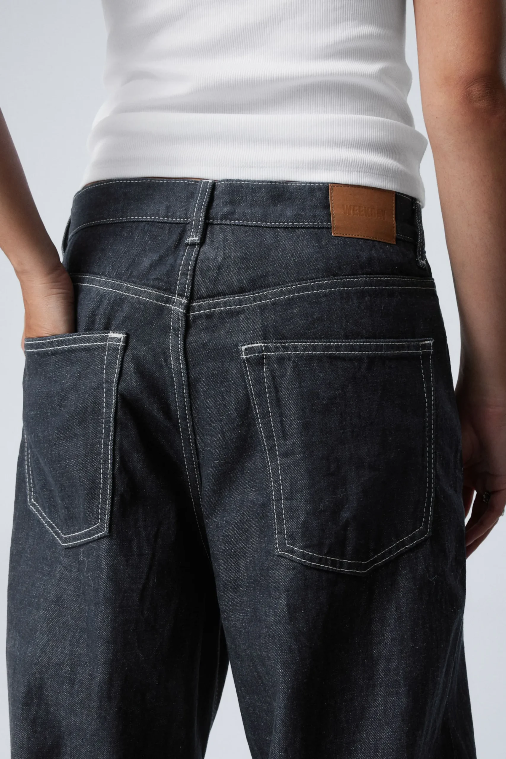 Weekday ASTRO LOOSE BAGGY LEG JEANS blue rinse dark blue Cheap