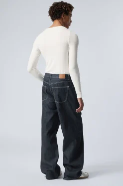 Weekday ASTRO LOOSE BAGGY LEG JEANS blue rinse dark blue Cheap
