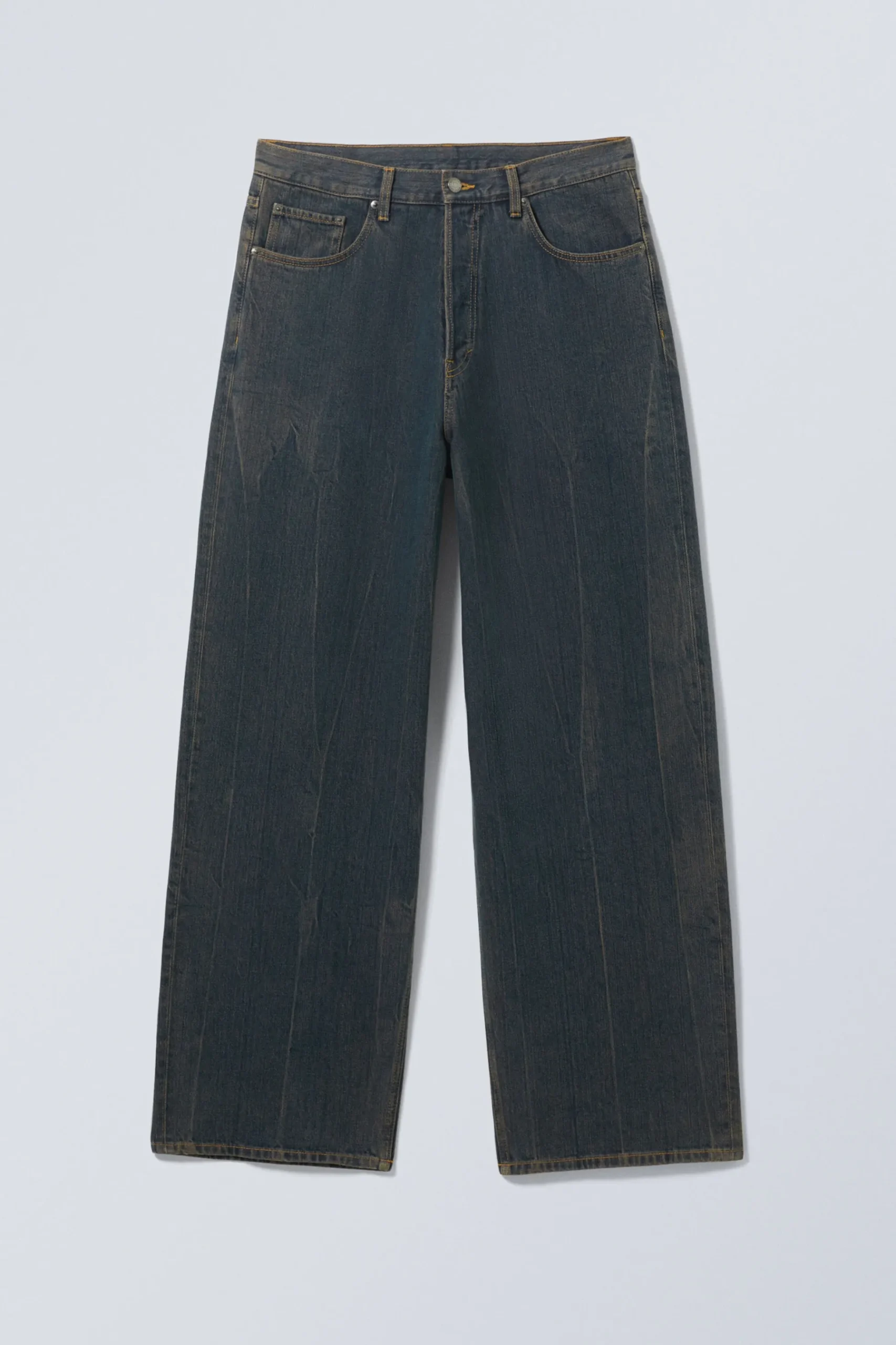 Weekday ASTRO LOOSE BAGGY LEG JEANS como blue Flash Sale