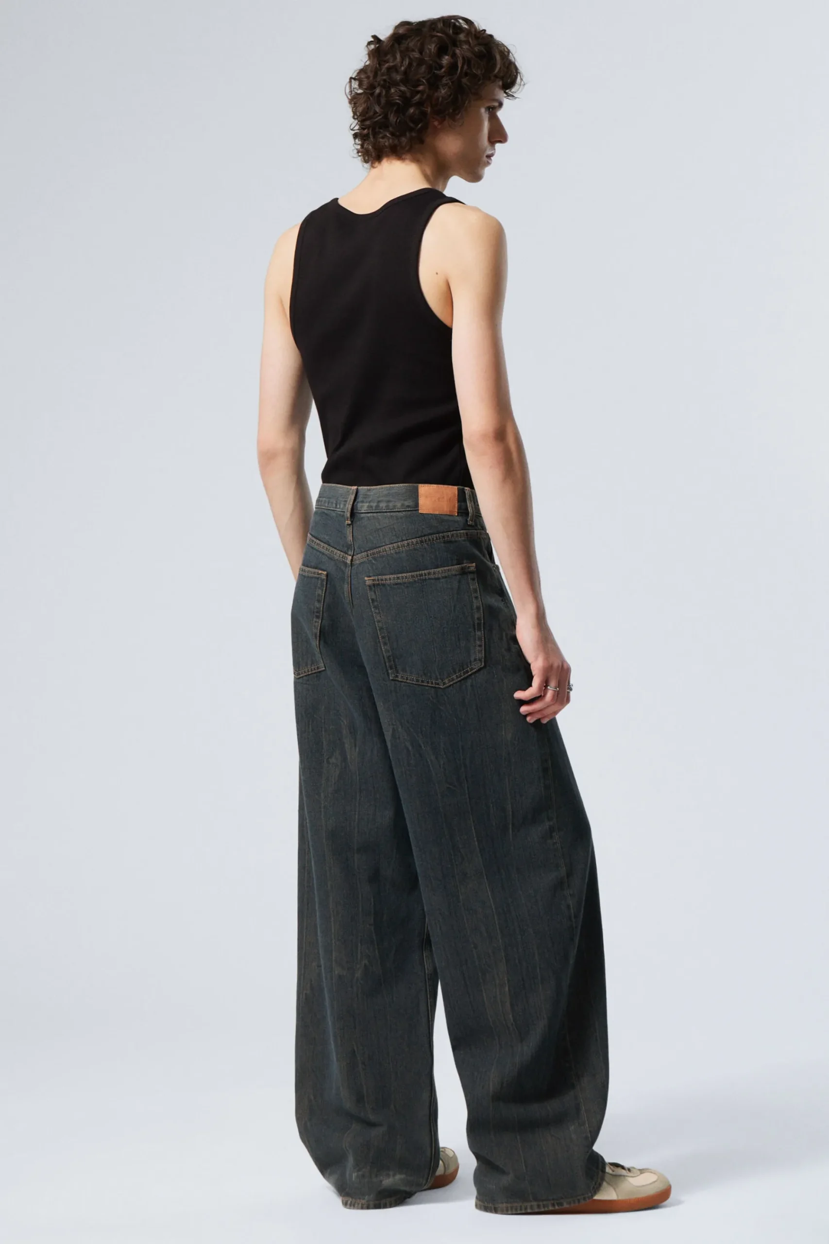 Weekday ASTRO LOOSE BAGGY LEG JEANS como blue Flash Sale