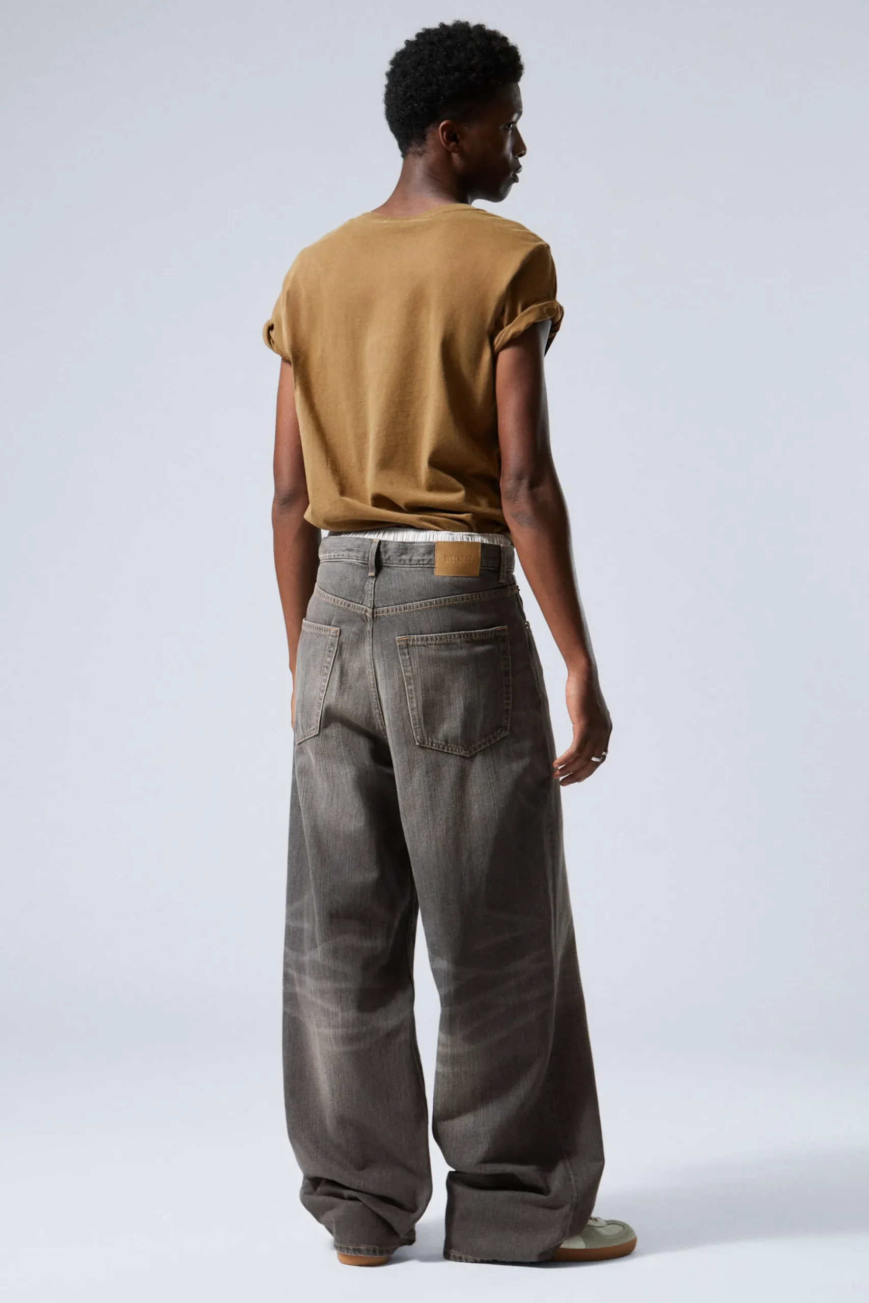 Weekday ASTRO LOOSE BAGGY LEG JEANS mine grey Flash Sale
