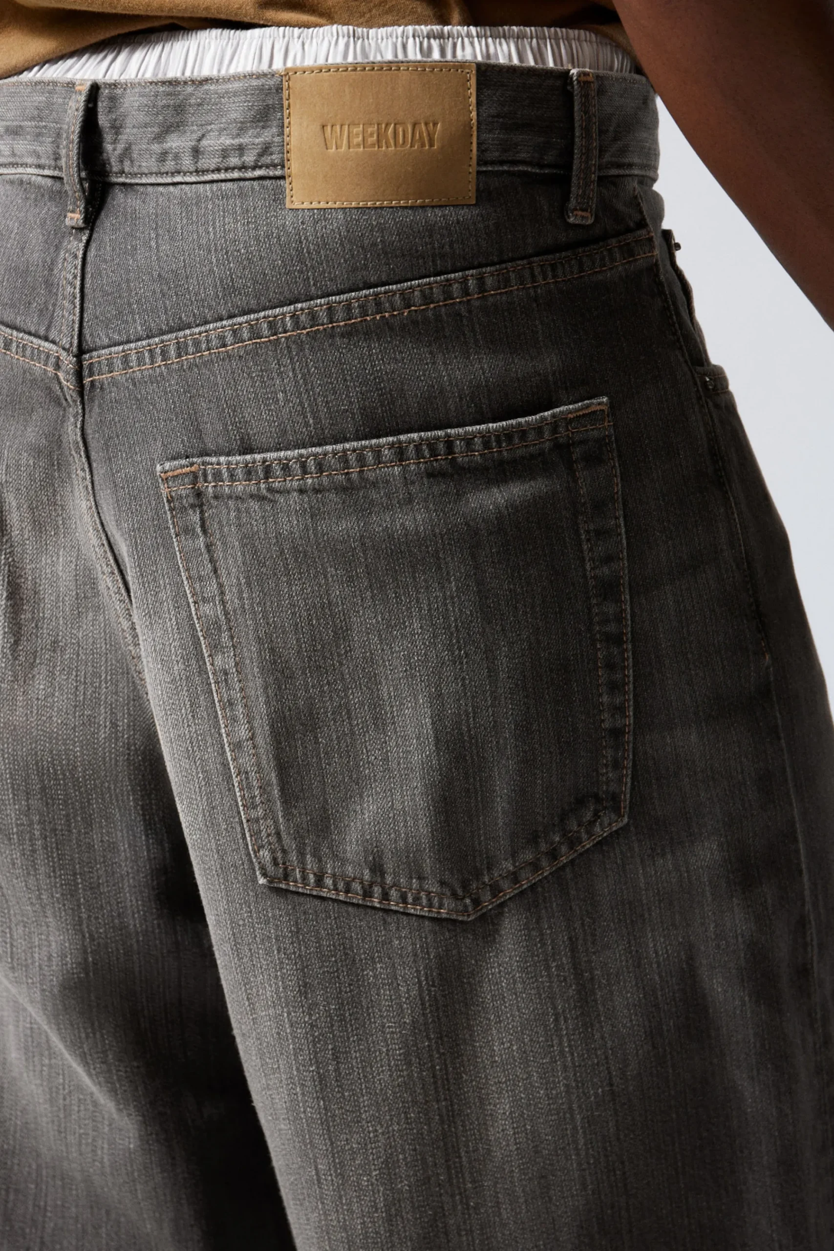 Weekday ASTRO LOOSE BAGGY LEG JEANS mine grey Flash Sale