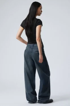 Weekday ASTRO LOOSE BAGGY SHAPE JEANS lake blue medium blue New