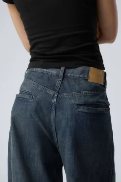 Weekday ASTRO LOOSE BAGGY SHAPE JEANS lake blue medium blue New