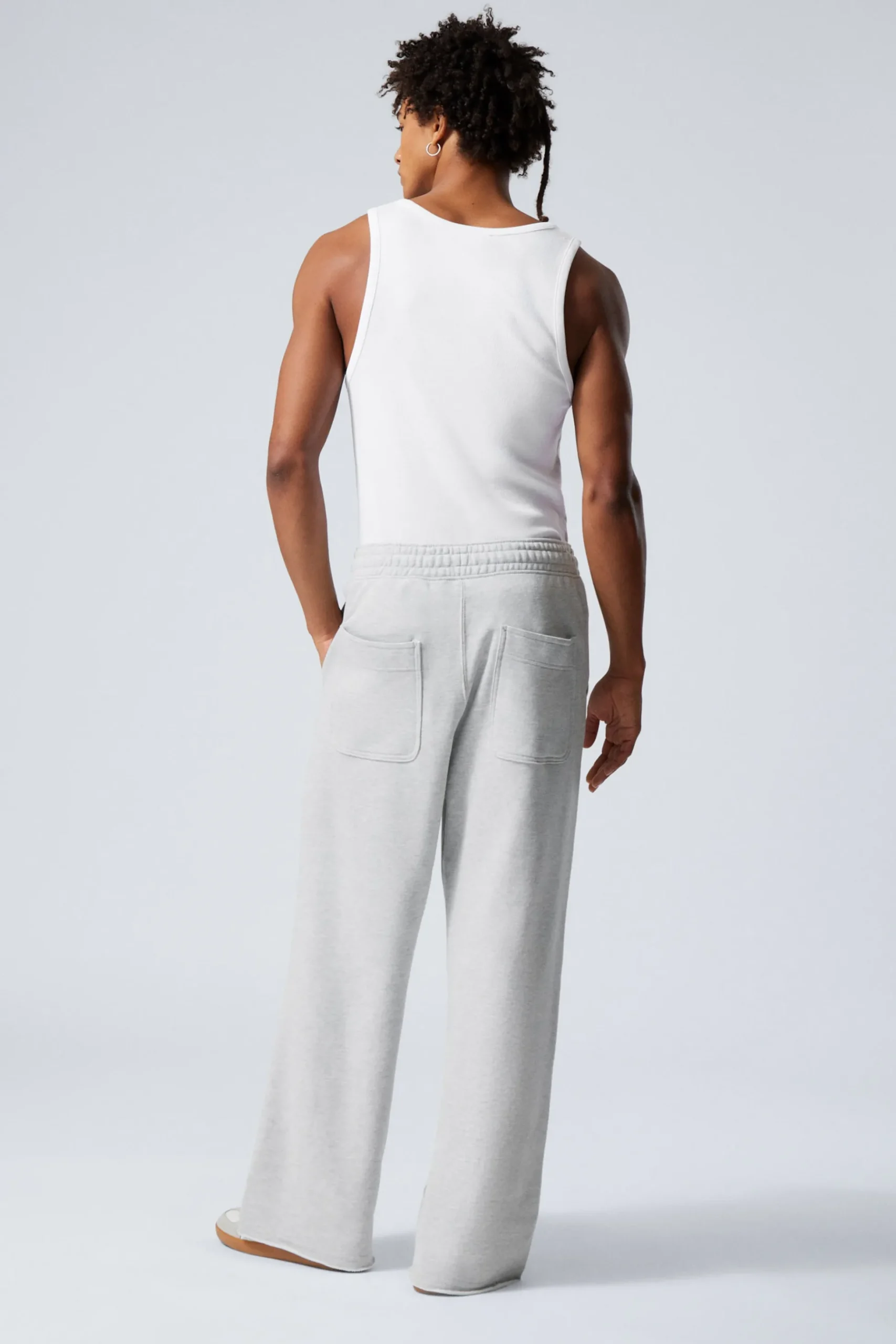 Weekday ASTRO LOOSE TERRY SWEATPANTS light dusty grey Flash Sale