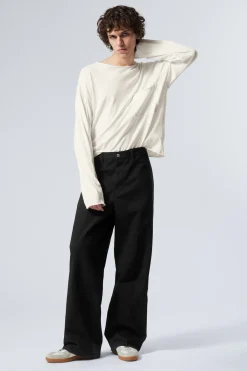 Weekday ASTRO LOOSE TROUSERS black Flash Sale