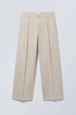 Weekday ASTRO LOOSE TROUSERS light dusty mole Best