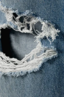 Weekday ASTRO RIPPED LOOSE BAGGY JEANS seventeen blue Discount