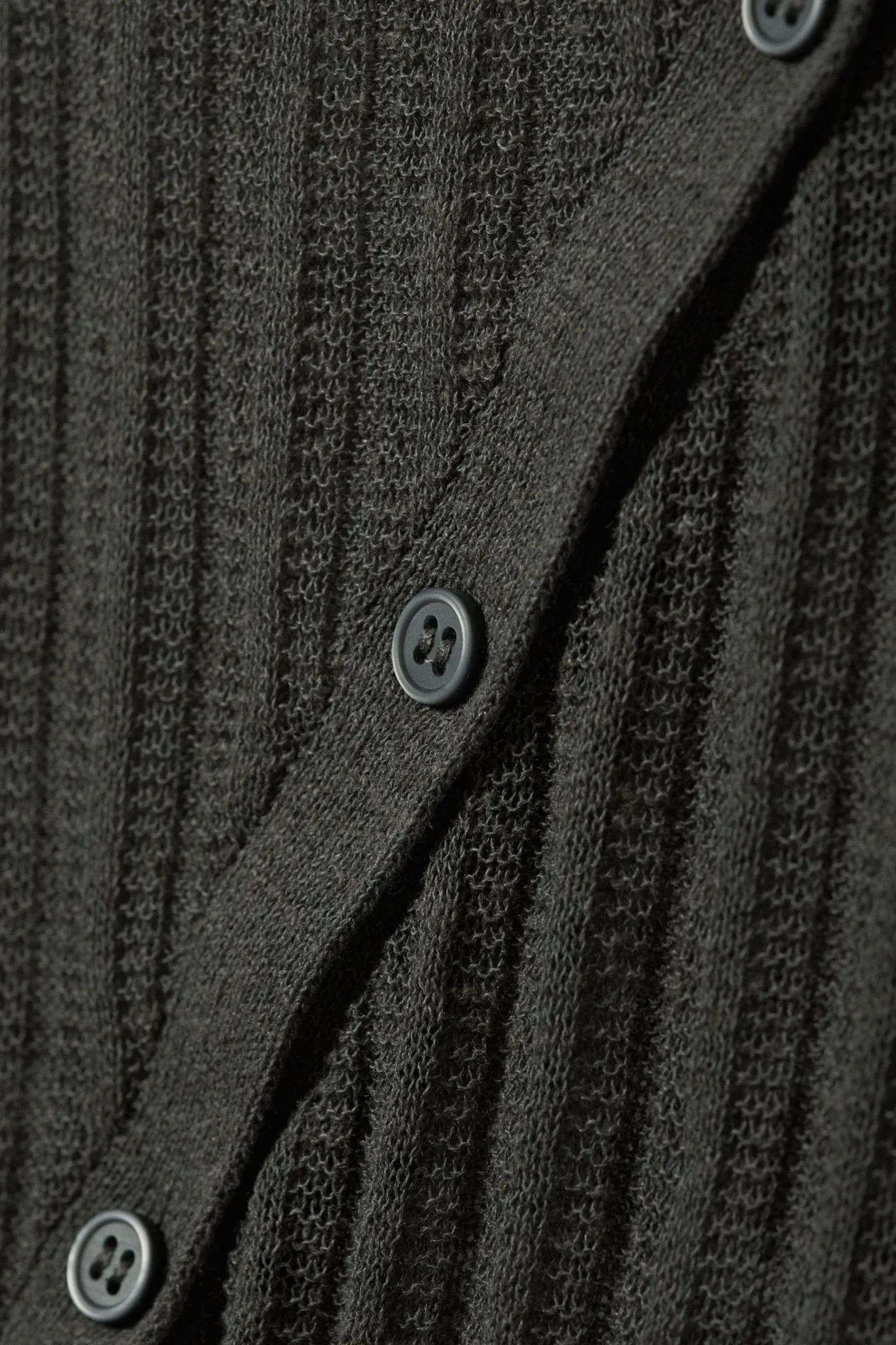 Weekday ASYMMETRIC LINEN BLEND CARDIGAN dark grey New