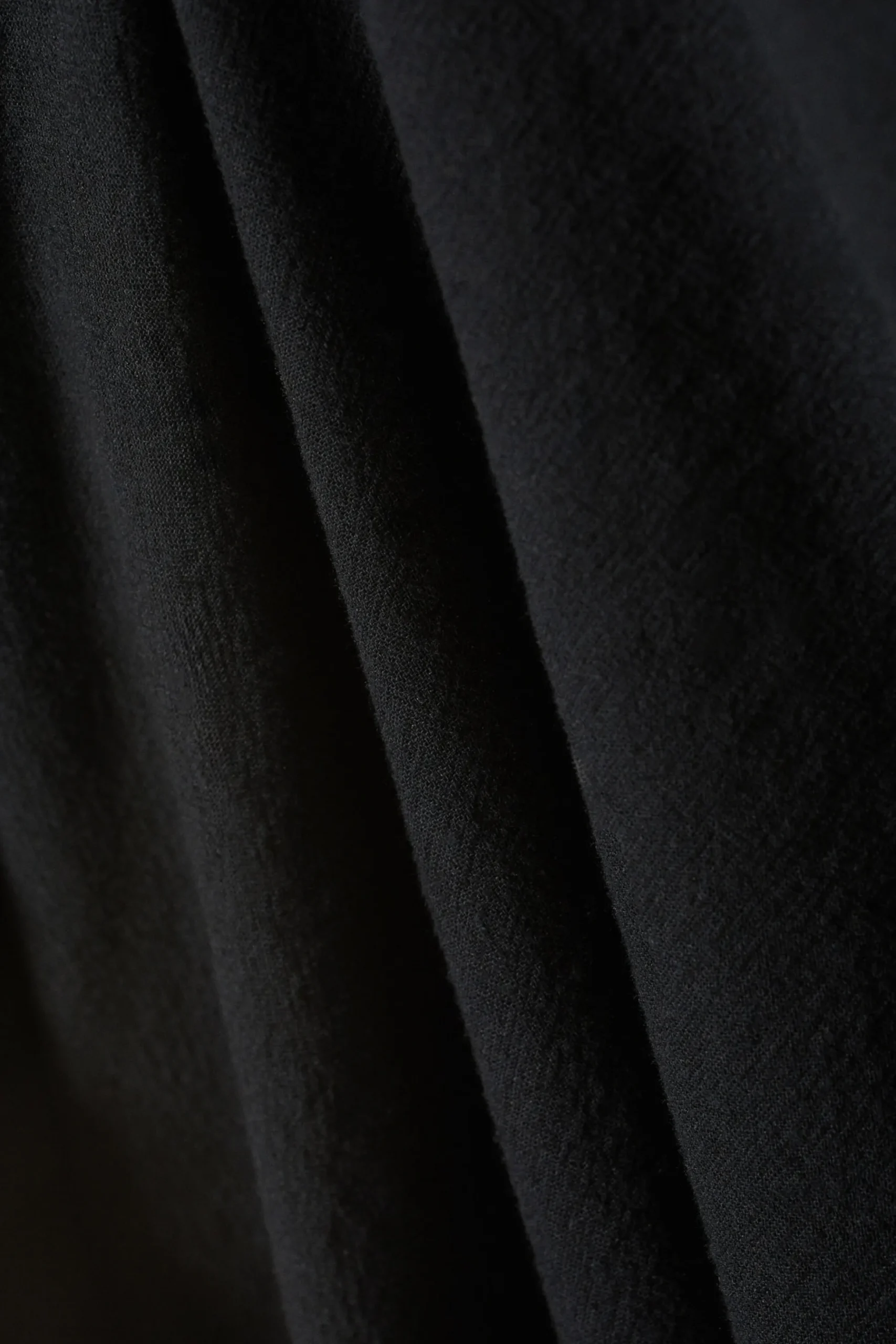 Weekday ASYMMETRIC LINEN BLEND WRAP SKIRT black Outlet
