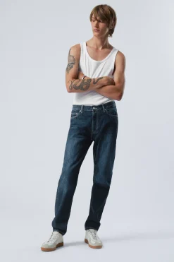 Weekday BARREL RELAXED TAPERD LEG JEANS compact blue dark blue Fashion
