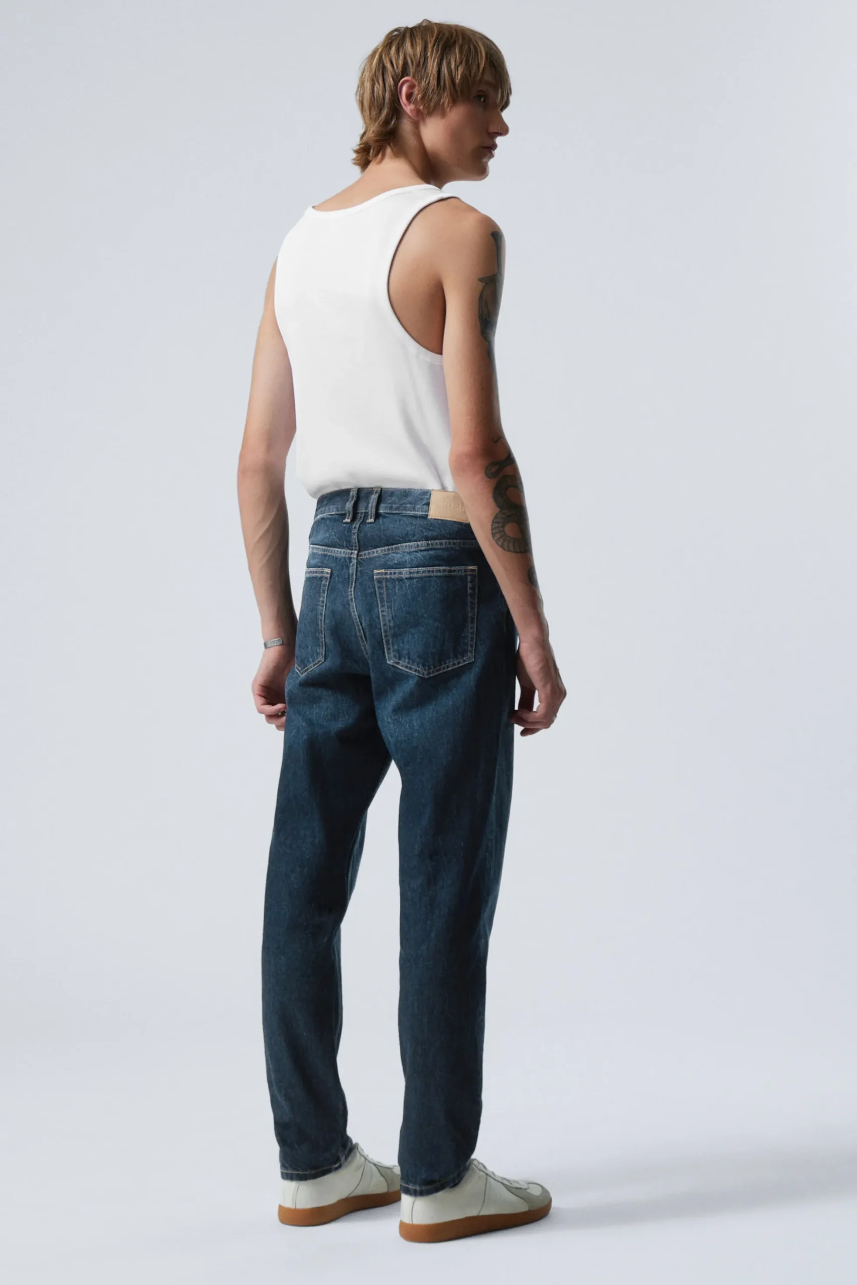 Weekday BARREL RELAXED TAPERD LEG JEANS compact blue dark blue Fashion
