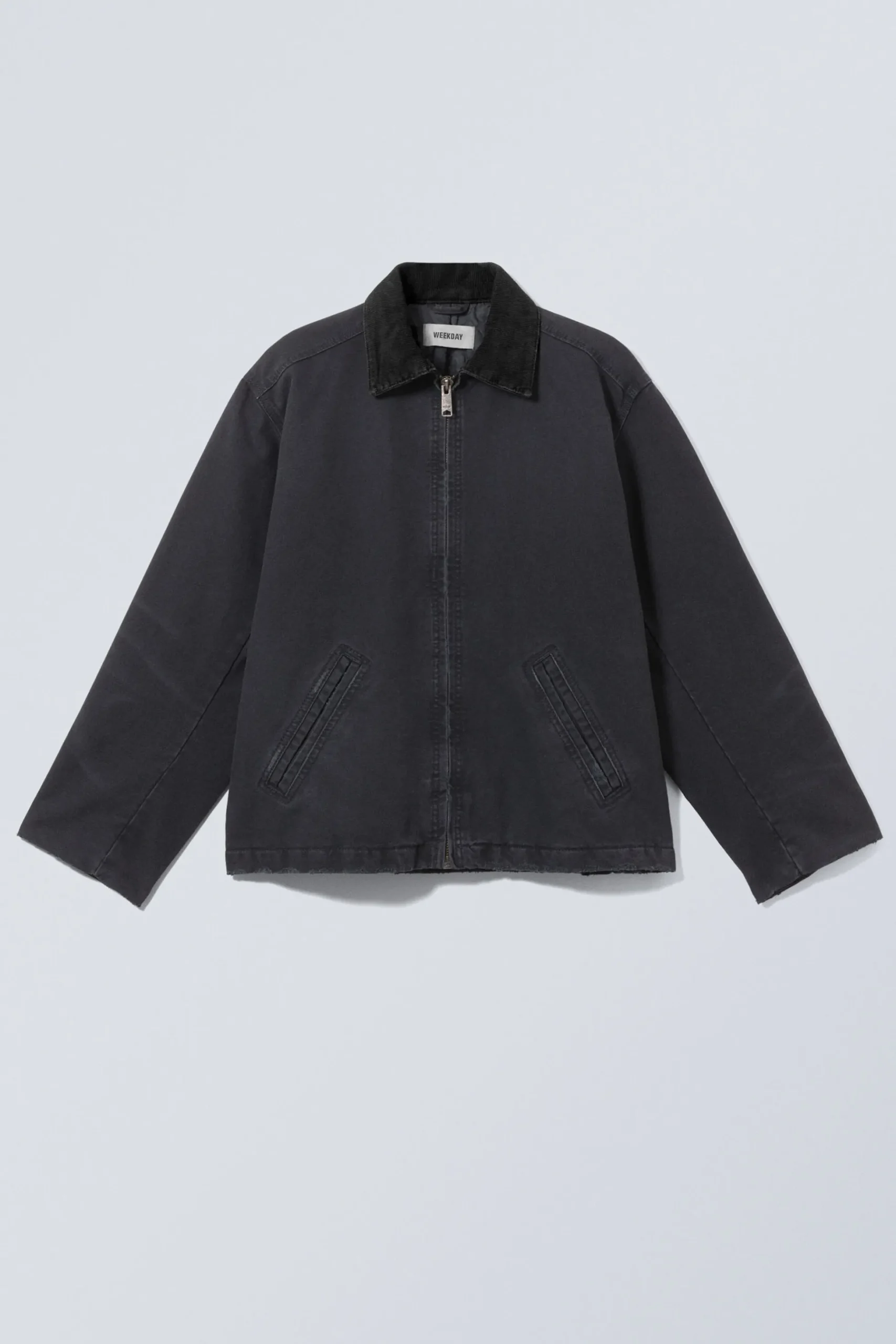 Weekday BELLE WASHED CANVAS JACKET washed black Sale