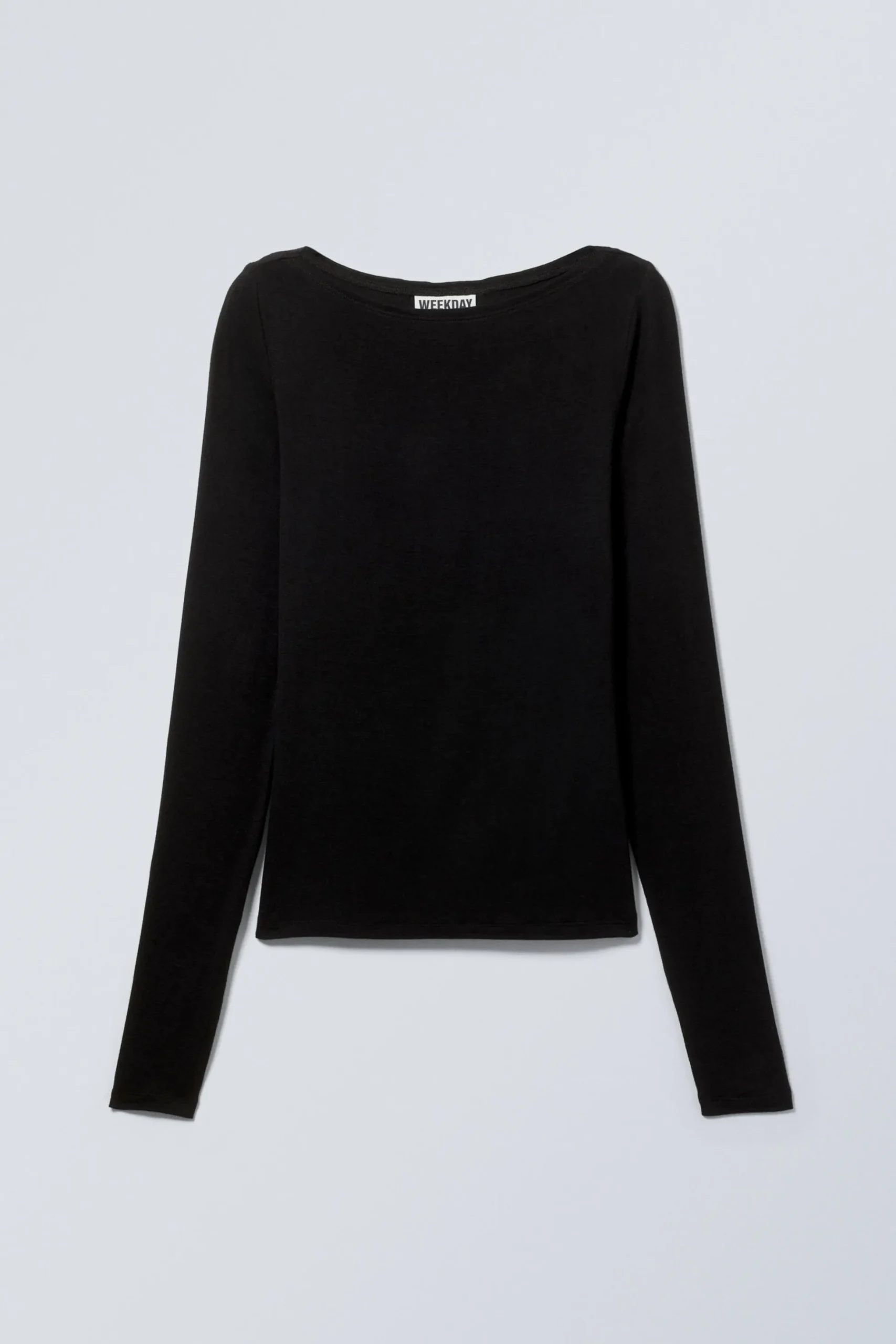 Weekday BOATNECK LONG SLEEVE TOP black Store