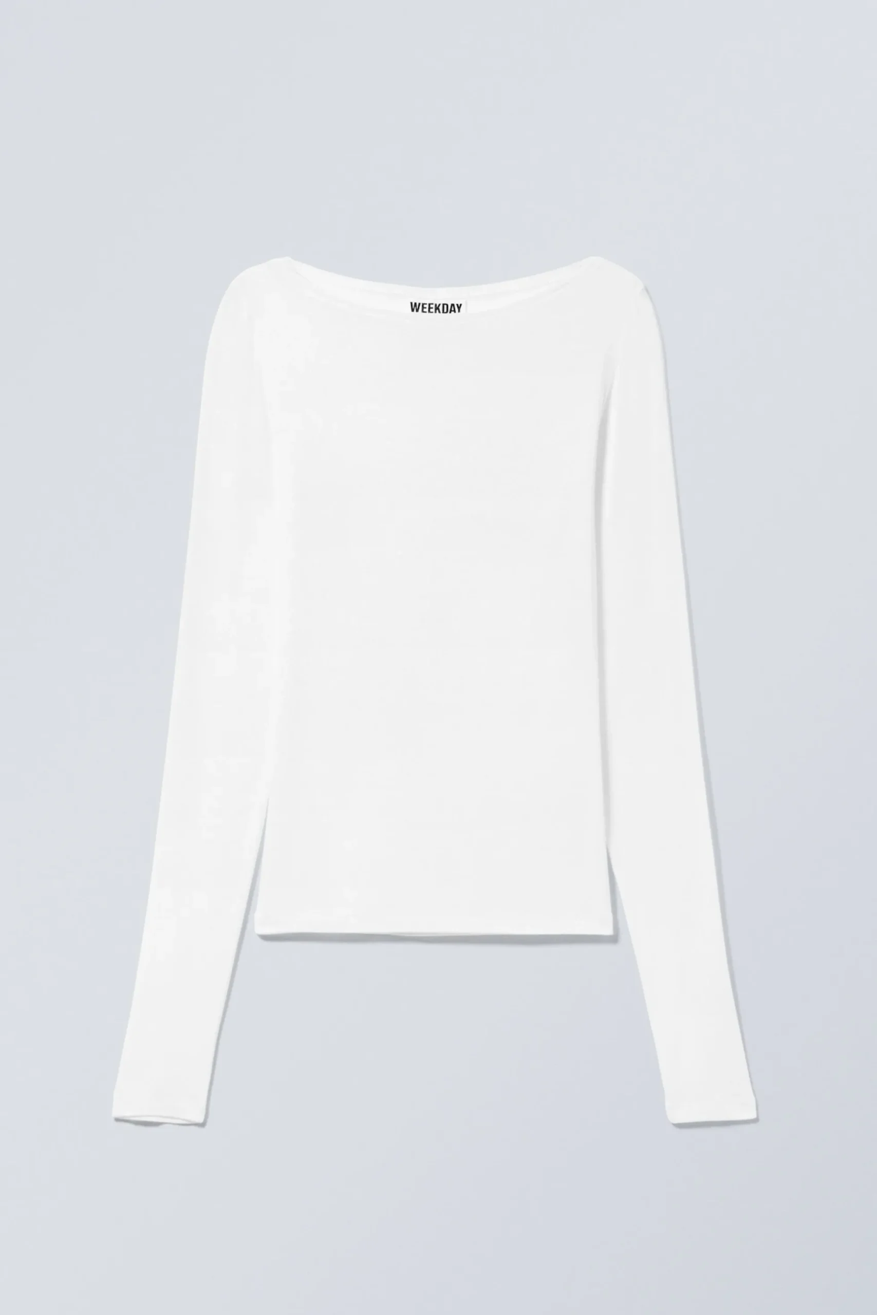 Weekday BOATNECK LONG SLEEVE TOP white Fashion