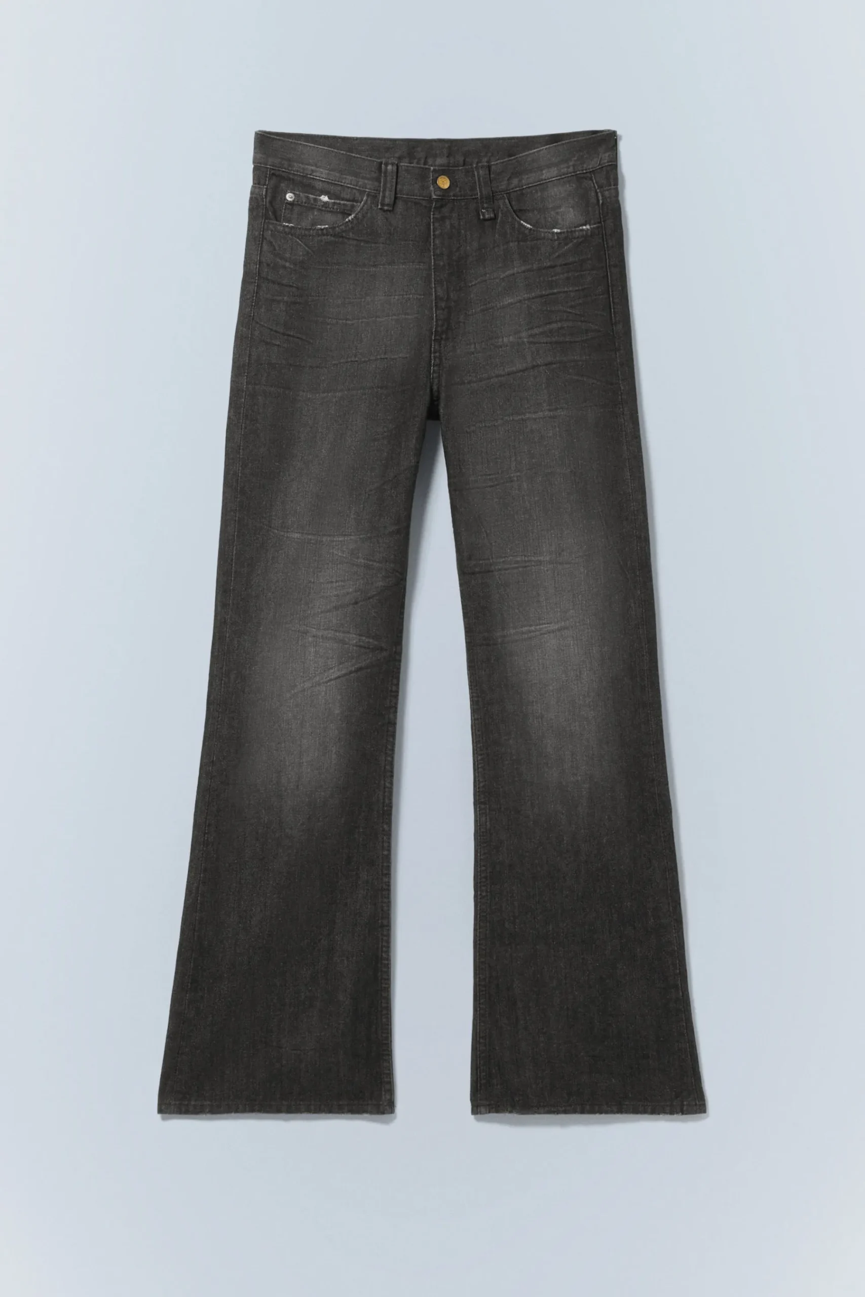 Weekday BOO BOOTLEG LOW WAIST REGULAR BOOTCUT JEANS chafe black Best